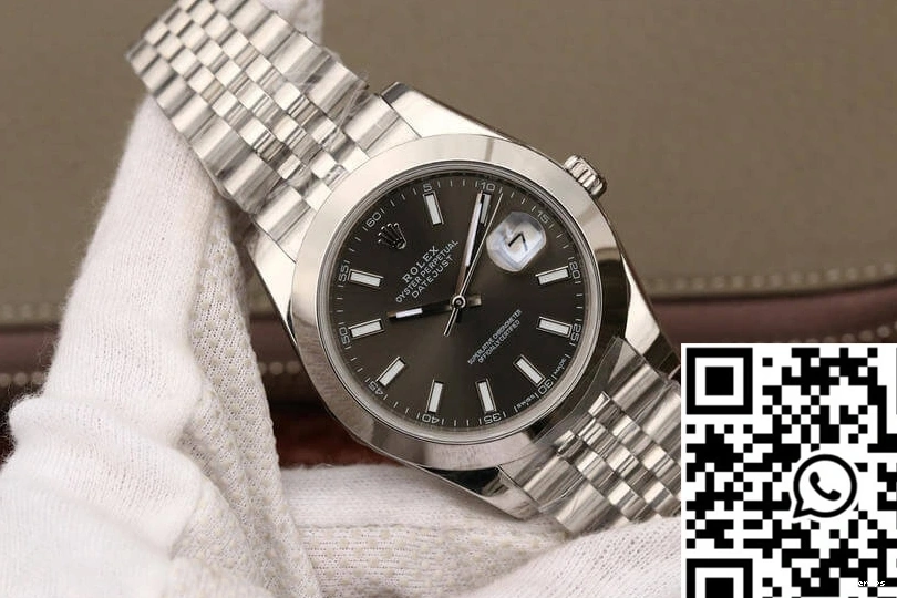 EW M126300-0008 Factory Datejust Grey Rolex Dial 0127
